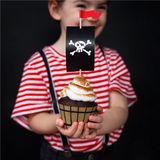 Ozdoba na cupcakes piráti a party 6ks
