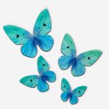 Jedlá dekorácia - motýliky modré 8ks