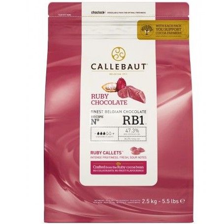 Callebaut - RUBY ružová čokoláda 2,5kg