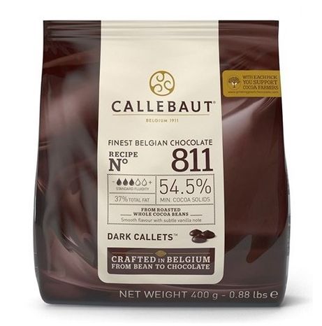 Callebaut - Tmavá čokoláda 54,5% 400g