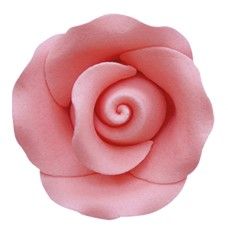 Cukrová dekorácia ruža - marhuľová 3cm