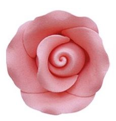 Cukrová dekorácia ruža - marhuľová 4,4 cm