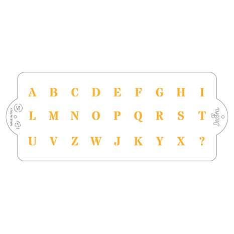 Decora šablóna abeceda