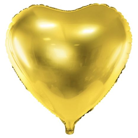 Fóliový balón zlaté srdce 61cm
