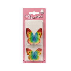 Jedlá dekorácia - motýliky farebné 8ks