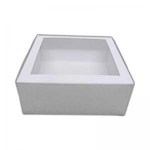Krabica na tortu s okienkom biela č. 38 20x20x10cm
