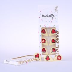 Michelle čokoládové dekorácie srdiečka 6ks