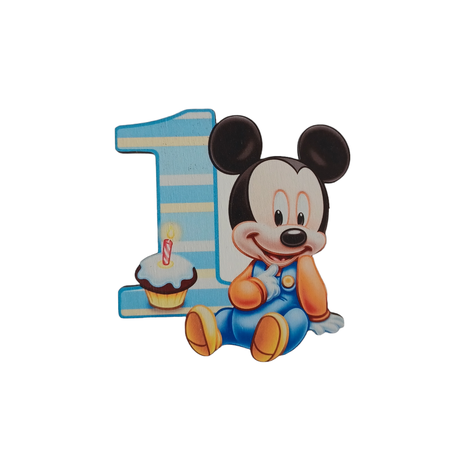 Ozdoba na tortu s magnetom - Mickey 1 rok