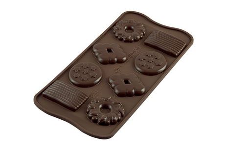 Silikónová forma na čokoládu - Biscuits