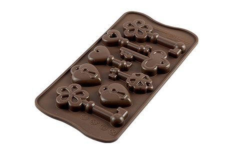 Silikónová forma na čokoládu - Choco keys
