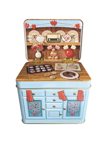 Style Box kovová dóza - kuchynská linka cupcakes