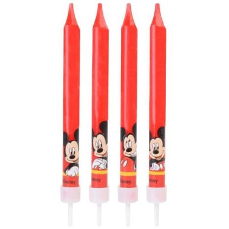 Sviečky Mickey Mouse 4ks