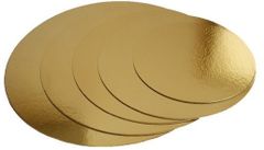 Tortový podnos okrúhly 160 mm - zlatý