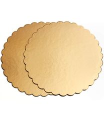 Tortový podnos okrúhly 340mm zlato/zlatý -  hrúbka 3mm