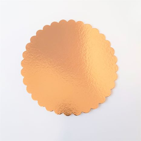 Tortový podnos okrúhly - zlatý 1mm