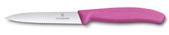 Victorinox - nôž na zeleninu 10cm ružový, zúbkovaný