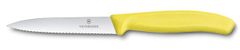 Victorinox - nôž na zeleninu 10cm žltý, zúbkovaný
