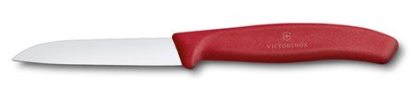 Victorinox - nôž na zeleninu 8cm červený, hladký
