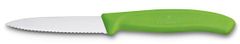 Victorinox - nôž na zeleninu 8cm zelený, zúbkovaný